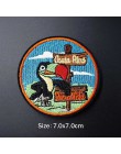 Insignias de dibujos animados de pingüino búho aplique con parche bordado suministros de costura de planchado para ropa parches 