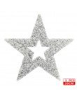 Estrella de diamantes de imitación de tamaño mixto parche de hierro en Bling bordado parche térmico pegatinas en la ropa 5 parch