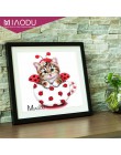 Miaodu bordado con diamantes, pasatiempo Animal gato 5D DIY pintura de diamantes experiencia de punto de cruz juguetes mosaico d