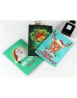 8 Uds 5D DIY diamante pintura dibujos animados papel postales de saludo artesanía niños Festival tarjetas de bienvenida Mini San