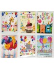 8 Uds 5D DIY diamante pintura dibujos animados papel postales de saludo artesanía niños Festival tarjetas de bienvenida Mini San