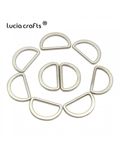 10 Uds./18 Uds. 15mm/20mm/25mm aleación D anillo conectar hebillas bolsos de cuero artesanías de Metal DIY accesorios de costura