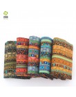 Africano Floral Algodón de Lino de la vendimia Remiendo de la tela Hecha A Mano DIY de Costura Textil Para Las Bolsas de Ropa de