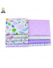 Shuanshuo púrpura paquete Patchwork tela de algodón grasa paño para coser Patchwork muñeca ropa Tilda colcha tejido 9 unids/lote