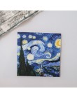 1 Uds. Van Gogh pintura al óleo 18cm x 18cm tela de algodón Patchwork telas costura de tela DIY Patchwork bordado a mano acolcha