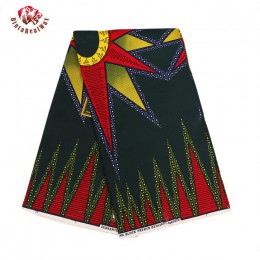 2019 con cera y poliéster africano de Ankara imprime tela nueva vintareal waxalta calidad 6 yardas tela africana para vestido de