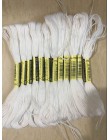 12 unids/set ancla blanca aguja de Cruz de algodón bordado hilo de hilo maderas costura artesanal bordado hilo de punto de cruz