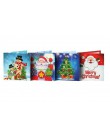 8 Uds. Pintura de diamante Mini Santa Claus Feliz Navidad papel postales de saludo artesanía DIY niños Festival tarjetas regalo 