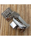 Rodillo Hem Edge Presser Home Zigzag útil ajustable pie coser doméstico práctico duradero Metal recto máquinas Accesorios