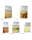 100 Uds. 9x9cm arte artesanía imitación oro plata cobre papeles de Aluminio hojas doradas decoración para manualidades diseño pa