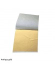 100 Uds. 9x9cm arte artesanía imitación oro plata cobre papeles de Aluminio hojas doradas decoración para manualidades diseño pa