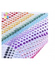 Pegatinas de GEMA de colores autoadhesivas para manualidades de 3/4/5mm con diamantes de imitación para scrapbooking 1 hoja C080