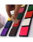 12 colores lindo Inkpad de a base de aceite de las almohadillas de tinta para esponja sellos tela Scrapbooking decoración huella