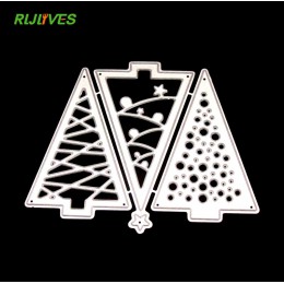 Árbol de Navidad recorte de metal troqueles decorativos Acero de colección de recortes artesanía troquelado crear sello repujado