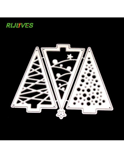 Árbol de Navidad recorte de metal troqueles decorativos Acero de colección de recortes artesanía troquelado crear sello repujado