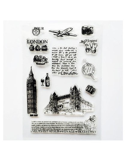 1pc transparente sello de silicona bricolaje retro sellos de alfabeto inglés de material claro sellos suministros de oficina