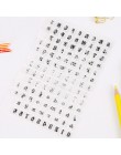 1 Uds. Sello de goma serie del alfabeto inglés sello de silicona decoración de álbum de fotos hojas de sellos transparentes DIY 