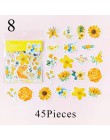 45 Uds./70 Uds. DIY álbum de recortes pegatinas bonitas Corazón y animales pegatinas de papel niños estudiante diario decoración