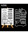 Productos de cosecha agrícola AZSG troqueles de corte de Metal y Set de sellos transparentes para álbum de fotos de álbum de rec