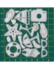 Decoración de equipos de juego de playa marcos de Metal de acero troqueles de corte DIY álbum de fotos en relieve tarjetas de pa