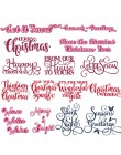 Letras de nieve Feliz Navidad troqueles de corte de Metal plantillas para decoración de álbumes de recortes en relieve proveedor
