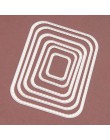 6 uds troqueles de corte de Metal marco rectángulo coser puntos álbum de recortes manualidades de papel para tarjetas o álbumes 