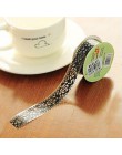 Flor de encaje de papel Washi cintas de regalo cinta diy para album de recortes de diario Deco foto pegatinas decorativas para á