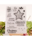 Patrón de calendario continuo sellos transparentes/sellos de silicona para Santa Claus DIY Scrapbooking hacer tarjetas de navida