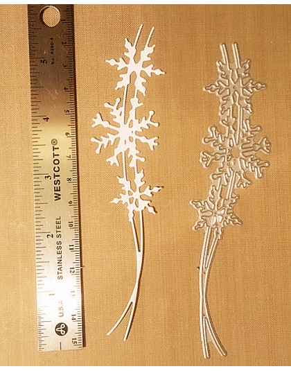 142x37mm copo de nieve cadena morir Navidad Scrapbook artesanía muere Metal corte Die 3D sello DIY Scrapbooking tarjeta hacer fo