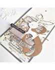 Troqueles de corte de Metal de papel de gran carácter y nota para bricolaje scrapbooking decorativo artesanías tarjetas de papel