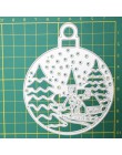 Escena de nieve de Navidad nuevo troqueles de corte de Metal para tarjeta de decoración DIY Scrapbooking relieve Plantilla de pa
