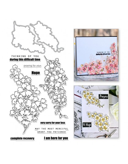 YaMinSanNiO flor Metal troqueles plantas sellos y troqueles Scrapbooking para hacer decoración para Álbum de tarjetas artesanía 