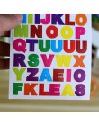 10 hojas/paquete Multicolor A ~ Z Letras Pegatinas del alfabeto nombre pegatinas para niños DIY decoración Scrapbooking diario á