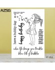 AZSG de moda/encantadora/chicas/mujer claro sellos para bricolaje Scrapbooking tarjeta/álbum decorativo de silicona sello artesa