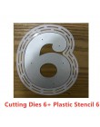 Gran 0-9 números 10 cm, de corte de Metal muere 13,2 cm Plantilla de plástico para DIY álbum de recortes de papel artesanal tarj