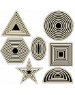 Varias formas de metal geométrico troqueles para DIY Scrapbooking/álbum de fotos grabado decorativo tarjetas de papel DIY