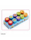 10 unids/caja niños juguete sellos de goma animales de dibujos animados frutas vegetales niños sello DIY álbum de fotos decoraci