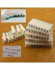 Letras A Z sello inglés sello de símbolo Digital Scrapbooking alfabeto combinación tinta impresión DIY artesanía Oficina suminis