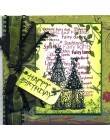 Casa de hadas sellos transparentes para bricolaje álbum de recortes papel tarjeta haciendo niños Navidad divertidos suministros 