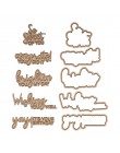 Placa de papel caliente juegos de letras troqueles de corte de Metal plantillas para DIY Scrapbooking decoración de álbum de fot