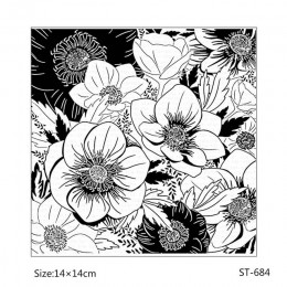 AZSG diferentes estilos hermosas hojas flores sellos claros para DIY Scrapbooking/hacer tarjetas/álbum decorativo sello de silic