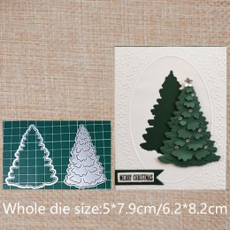 Árbol de Navidad troqueles de corte de Metal de acero troqueles de grabado para Scrapbooking papel artesanal decoración del hoga
