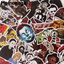 Homegaga 37 Uds. Michael Myers Viernes 13 badge de Friday the 13th de Friday, pegatinas DIY, cuaderno, Motor, álbum de recortes 