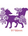 Silueta ciervo zorro gato perro unicornio caballo de Mar Animales troqueles de corte de Metal para DIY tarjetas de papel para ál