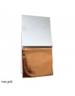 100 Uds papeles de Aluminio hojas 9x9cm imitación oro plata cobre arte diseño papel dorado decoración para manualidades