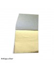 100 Uds papeles de Aluminio hojas 9x9cm imitación oro plata cobre arte diseño papel dorado decoración para manualidades