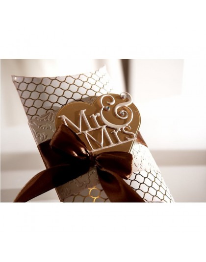 Mr Mrs Words troqueles de corte de Metal para DIY Scrapbooking en relieve tarjetas de papel de boda haciendo suministros para ma