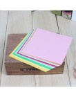 100 Uds Multicolor de Color sólido Origami papel artesanal plegable papel cuadrado hecho a mano tarjetas para álbum de recortes 