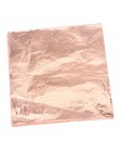 100 unids/lote hoja de oro decoración de oro de la hoja de cobre cubierta hojas dorado DIY papel Craft artístico Material acceso