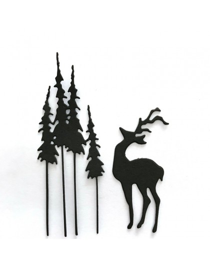 70*99mm Deer Metal troqueles nuevos árboles de Navidad Scrapbooking troqueles cortados artesanías decoración para tarjetas de pa